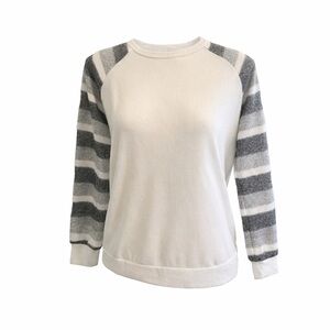 Hailey & Co striped sleeve sweater